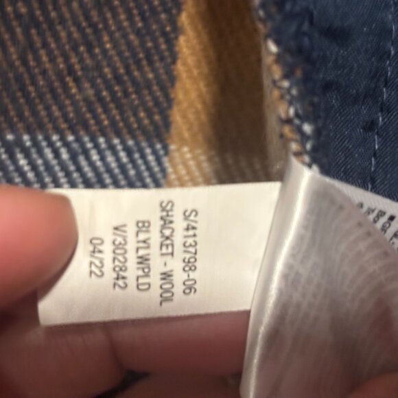 Plaid Soft-Brushed Utility Shacket for Women Sz XS - Picture 6 of 13